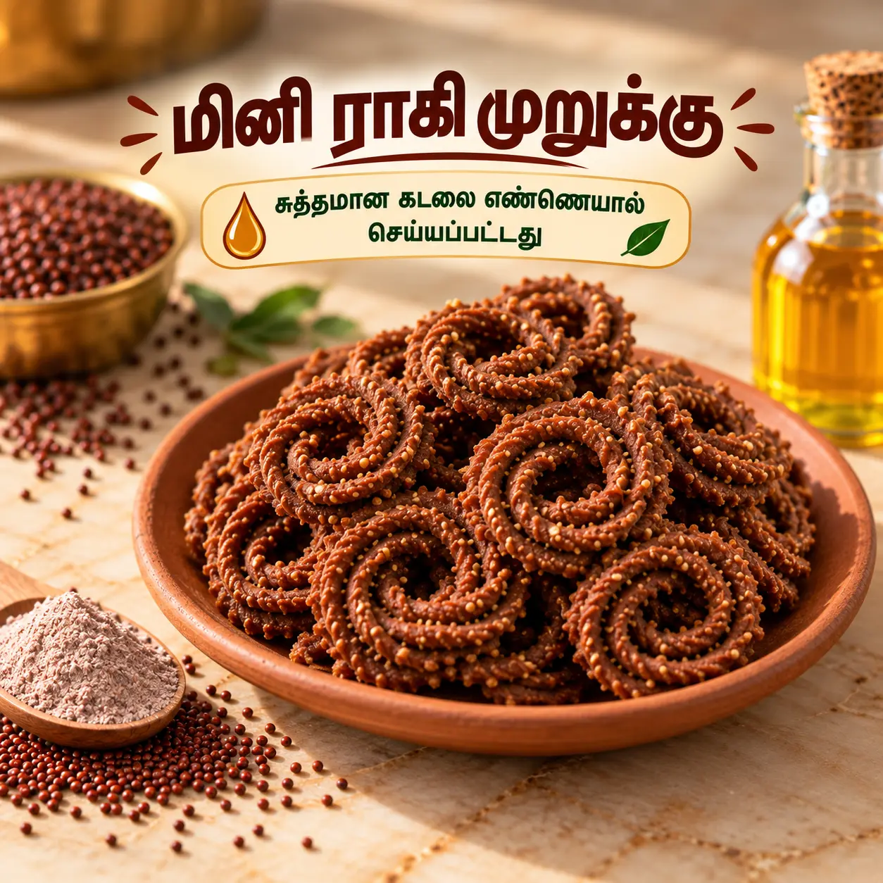 Mini Ragi Murukku