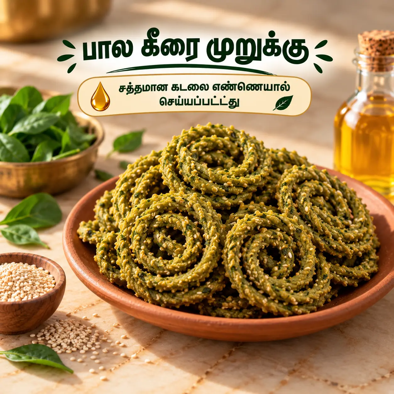 Palak Keerai Murukku