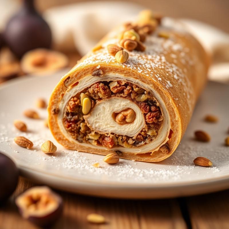 Badam Kaju Roll