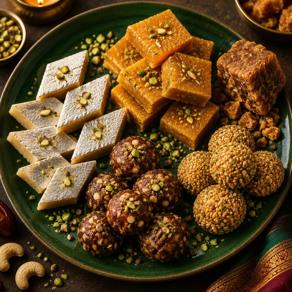 Karupatti kaju katli made with palm jaggery